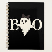 Schattigee Halloween Planner - "Boo" Ghost met Boo (Voorkant)