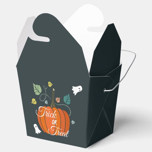 Schattigee Halloween Pompoen en Geesten Trick or t Bedankdoosjes (Geopend)