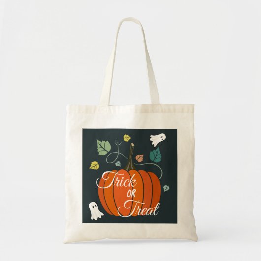 Schattigee Halloween Pompoen en Geesten Trick or t Tote Bag (Voorkant)
