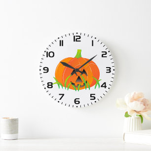 Schattigee Halloween pompoen Jack-O-Lantern Grote Klok