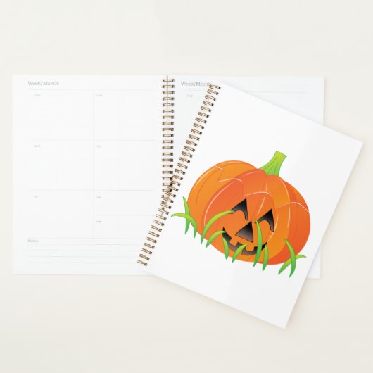 Schattigee Halloween pompoen Jack-O-Lantern Planner (Display)