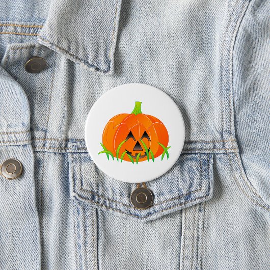 Schattigee Halloween pompoen Jack-O-Lantern Ronde Button 7,6 Cm