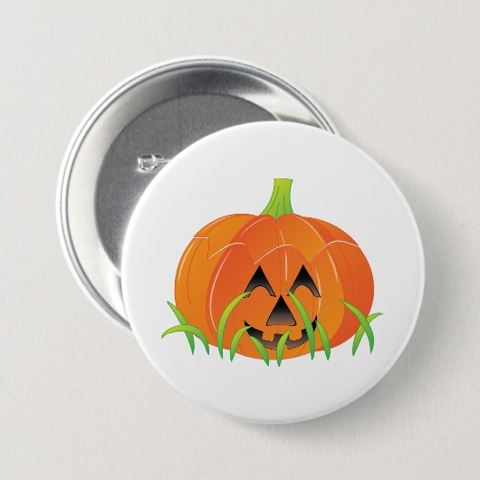 Schattigee Halloween pompoen Jack-O-Lantern Ronde Button 7,6 Cm (Voorkant /achterkant)