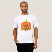 Schattigee Halloween pompoen Jack-O-Lantern T-shirt (Voorkant volledig)