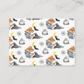 Schattigee Halloween Pompoen Kleine Boo Luier Raff Informatiekaartje (Achterkant)