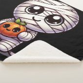 Schattigee Halloween pompoen / mummie Sherpa Deken (3/4)