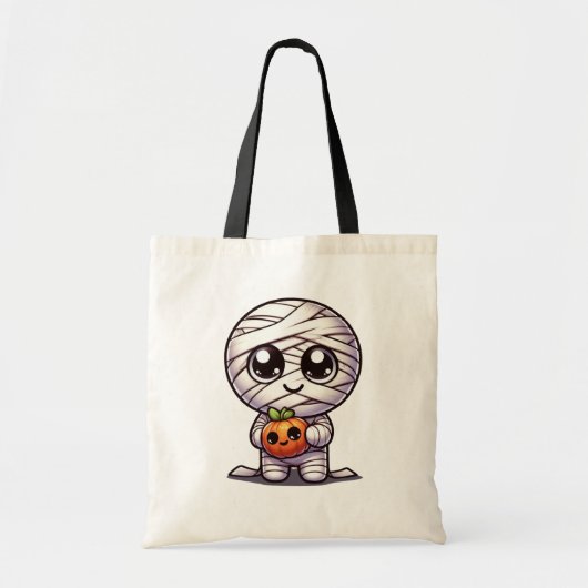 Schattigee Halloween pompoen / mummie Tote Bag (Voorkant)