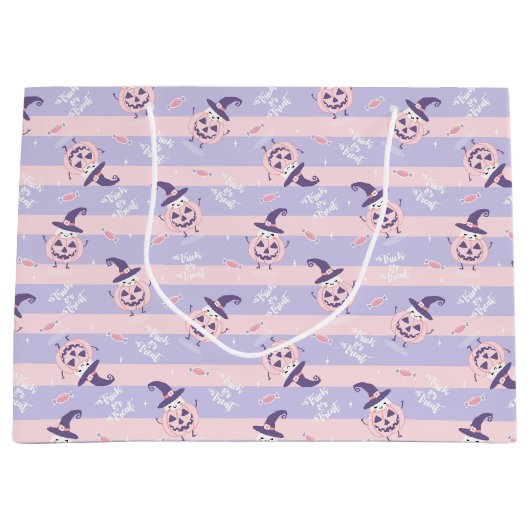 Schattigee Halloween pompoenen en heks Petten Patr Groot Cadeauzakje (Voorkant)