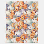 Schattigee Halloween pompoenen en spoken Fleece Deken (Voorkant)