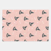 Schattigee Halloween pompoenen petten en botten Ka Inpakpapier Vel (Voorkant 2)