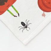 Schattigee Halloween pompoenen, spin & vleermuispa Fleece Deken (Hoek)