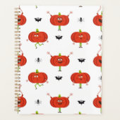 Schattigee Halloween pompoenen, spin & vleermuispa Planner (Voorkant)