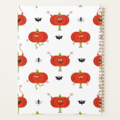 Schattigee Halloween pompoenen, spin & vleermuispa Planner (Achterkant)