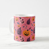 Schattigee Halloween pompoenpatroon Mok (Voorkant links)