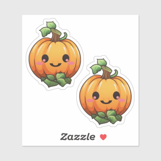 Schattigee Halloween Pumpkin Herfst Herfst Sticker (Vel)