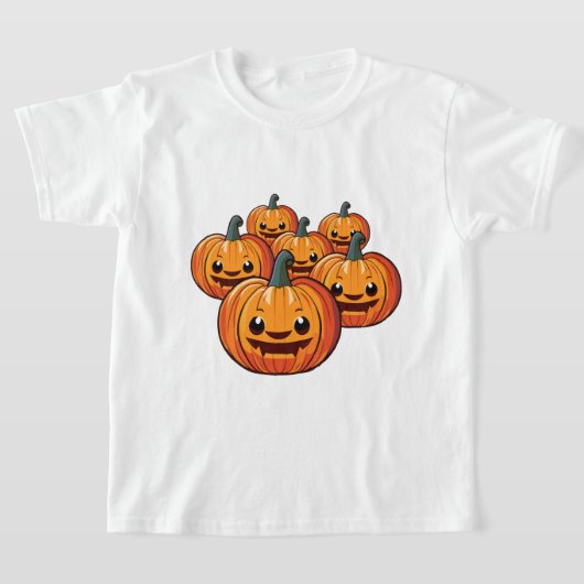 Schattigee Halloween Pumpkin Kind T-shirt (Laagn)