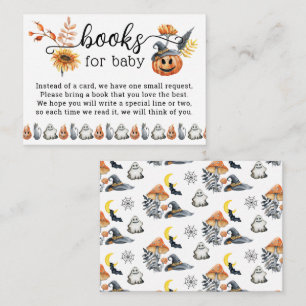 Schattigee Halloween Pumpkin Little Boo Boeken voo Informatiekaartje