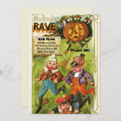  Schattigee Halloween Rave Party Kaart (Voorkant / Achterkant)