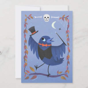 Schattigee Halloween Raven Crow DIY Blank Kaart