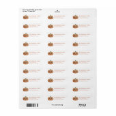 Schattigee Halloween Retour Adreslabels Etiket (Full Sheet)