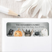 Schattigee Halloween Retour Adreslabels Etiket (Insitu)