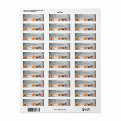 Schattigee Halloween Retour Adreslabels Etiket (Full Sheet)