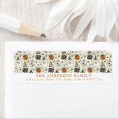 Schattigee Halloween Retour Adreslabels Etiket (Insitu)