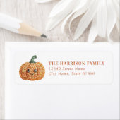 Schattigee Halloween Retour Adreslabels Etiket (Insitu)