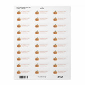 Schattigee Halloween Retour Adreslabels Etiket (Full Sheet)
