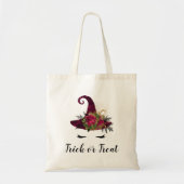 Schattigee Halloween Rode HeksenPet Trick or treat Tote Bag (Voorkant)