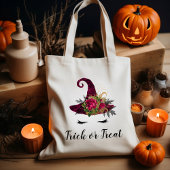 Schattigee Halloween Rode HeksenPet Trick or treat Tote Bag