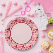 Schattigee Halloween roze pastel Papieren Bordje (Feest)