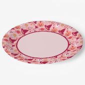 Schattigee Halloween roze pastel Papieren Bordje (Gekanteld)