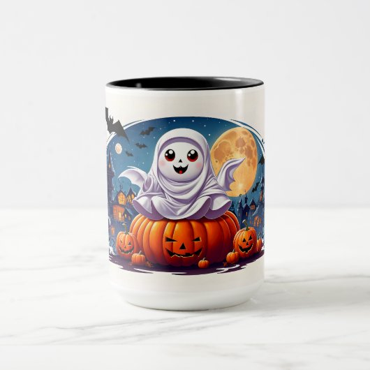Schattigee Halloween scene Mok (Midden)