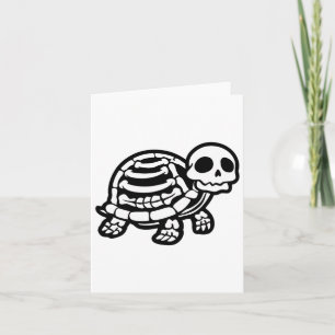 Schattigee Halloween schildpad skelet schildpad sc Kaart