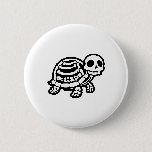 Schattigee Halloween schildpad skelet schildpad sc Ronde Button 5,7 Cm (Voorkant)