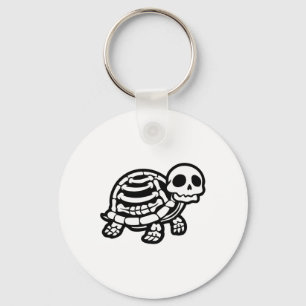 Schattigee Halloween schildpad skelet schildpad sc Sleutelhanger