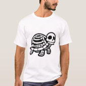 Schattigee Halloween schildpad skelet schildpad sc T-shirt (Voorkant)