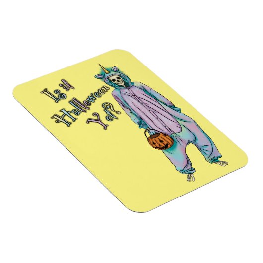 Schattigee Halloween Skeleton Magnet Magneet (Rechterzijde)
