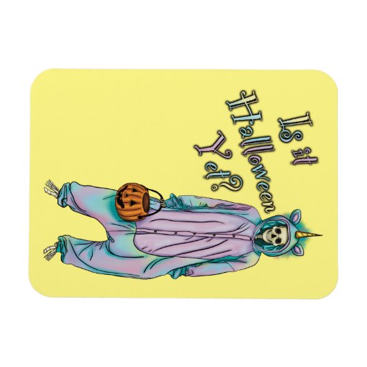 Schattigee Halloween Skeleton Magnet Magneet (Horizontaal)