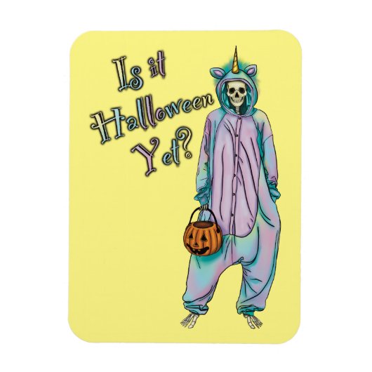 Schattigee Halloween Skeleton Magnet Magneet (Verticaal)