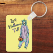Schattigee Halloween Skeleton Sleutelhanger (Achterkant)