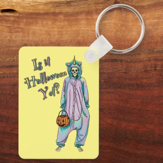 Schattigee Halloween Skeleton Sleutelhanger (Achterkant)