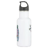 Schattigee Halloween Skeleton Waterfles Waterfles (Achterkant)