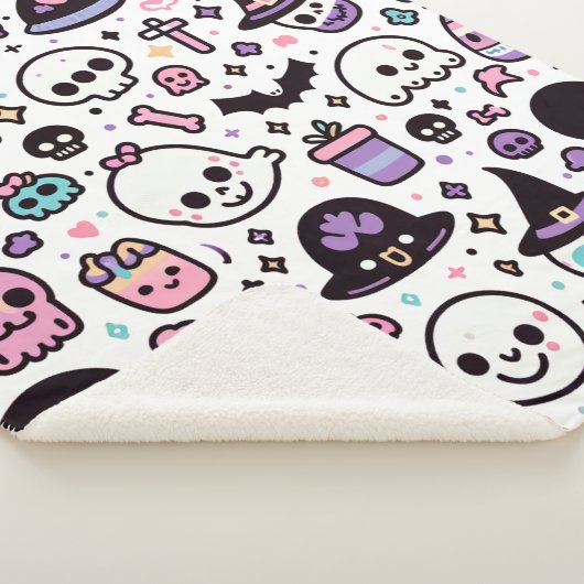 Schattigee Halloween Skull Pattern Deken (3/4)