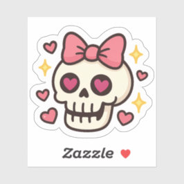 Schattigee Halloween Skull sticker