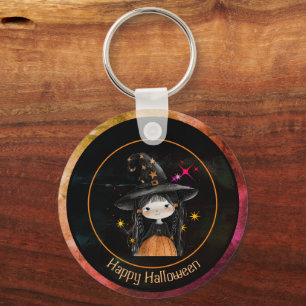 Schattigee Halloween-Sleutelhanger en heksenmeeste Sleutelhanger