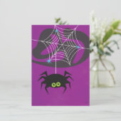 Schattigee Halloween Spider Kaart (Staand voorkant)