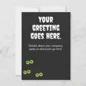 Schattigee Halloween Spider Kaart (Achterkant)