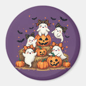 Schattigee Halloween-spoken in Coquette Bows & Pum Magneet (Voorkant)